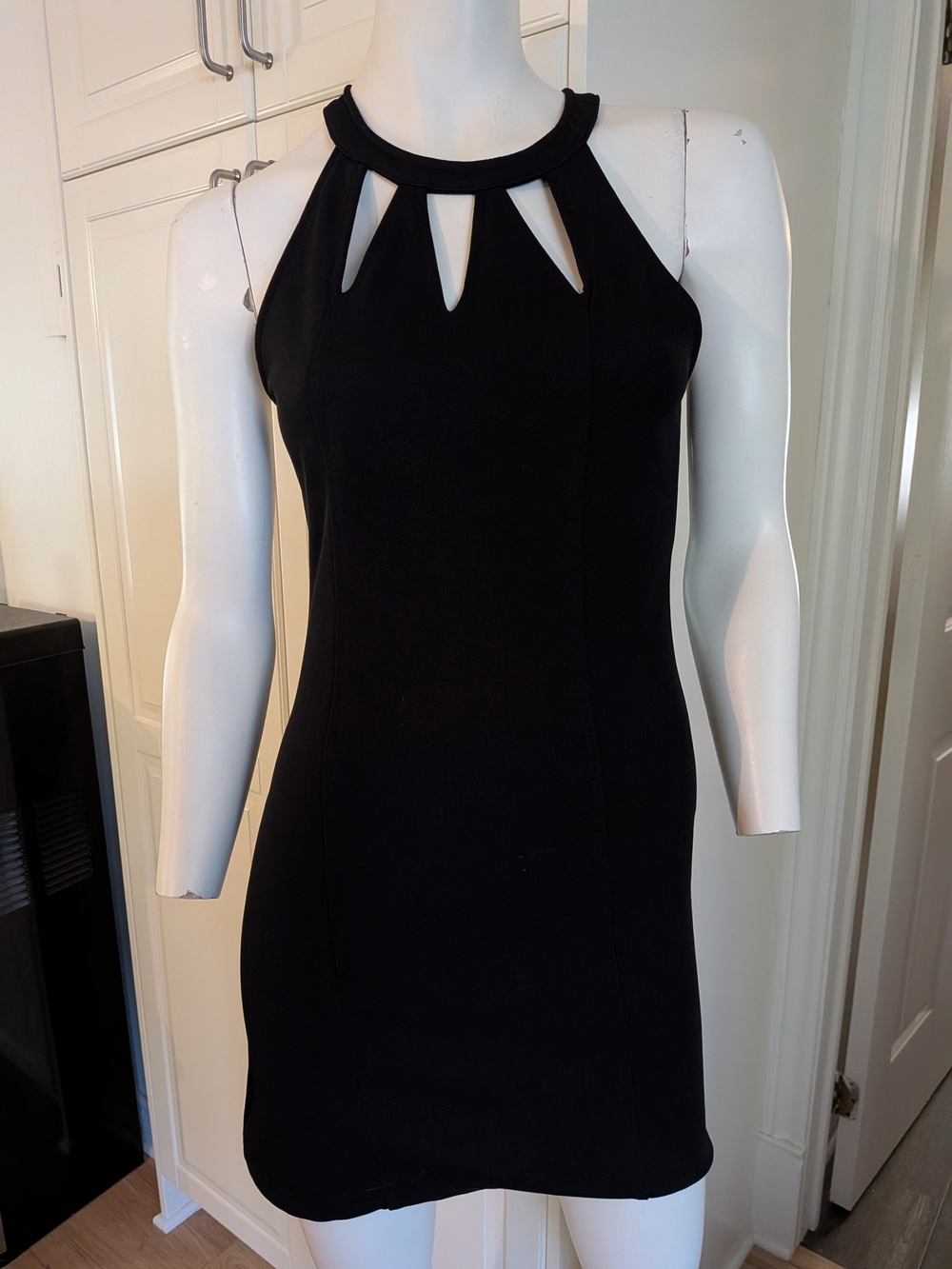 Minkpink Black Halter Cutout Sheath Dress